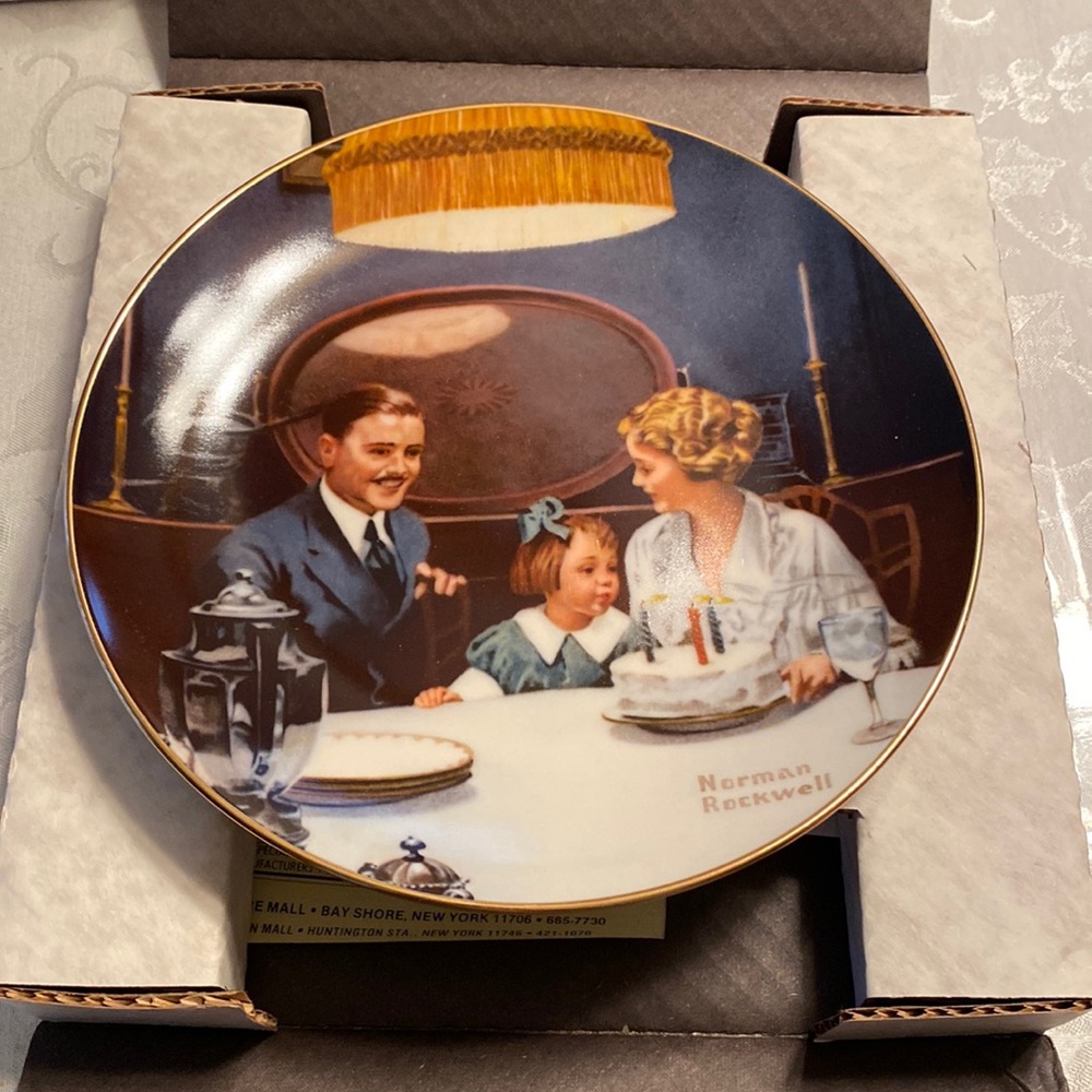 Norman Rockwell’s “The Birthday Wish” Collectors Plate